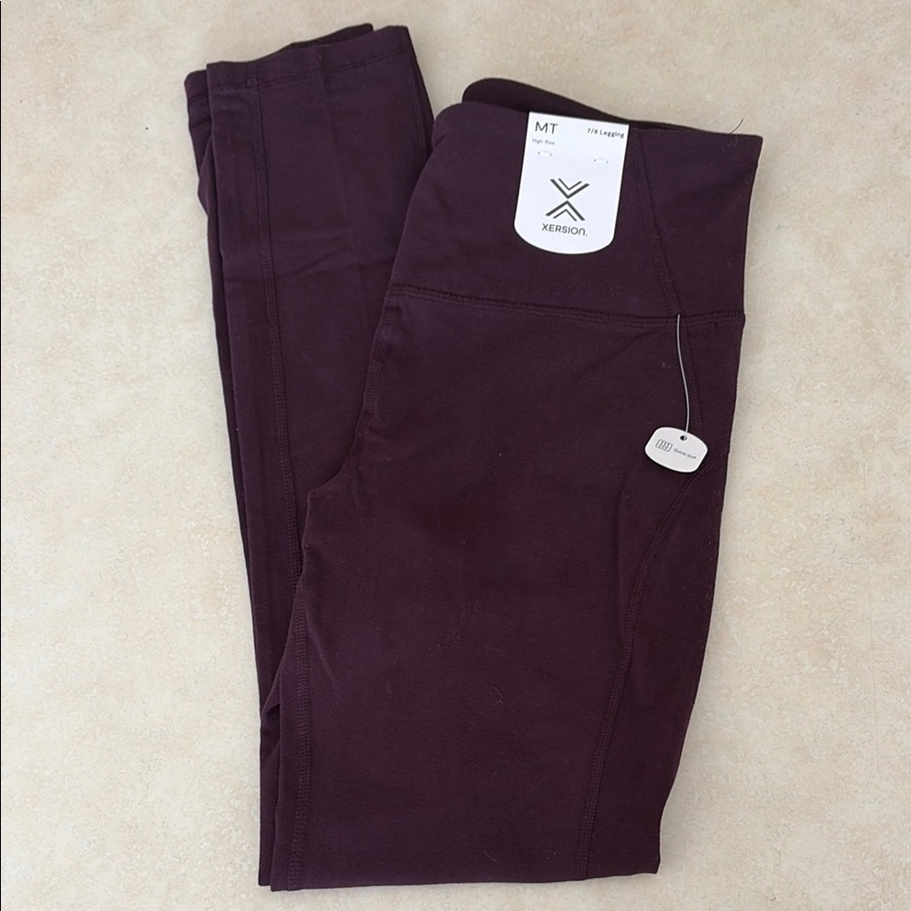 NWT- Xersion Dark Purple Leggings